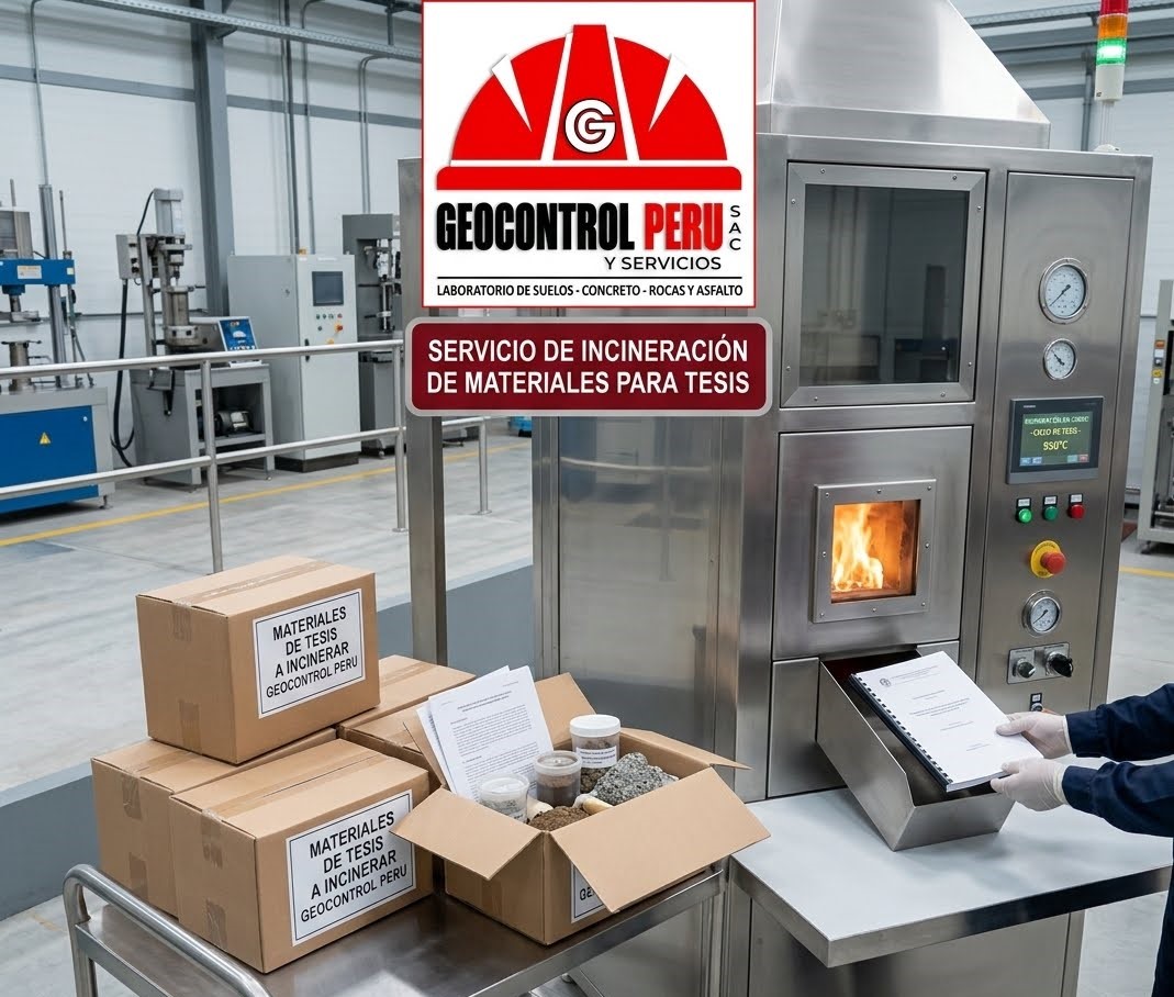 incineración de materiales para tesis
